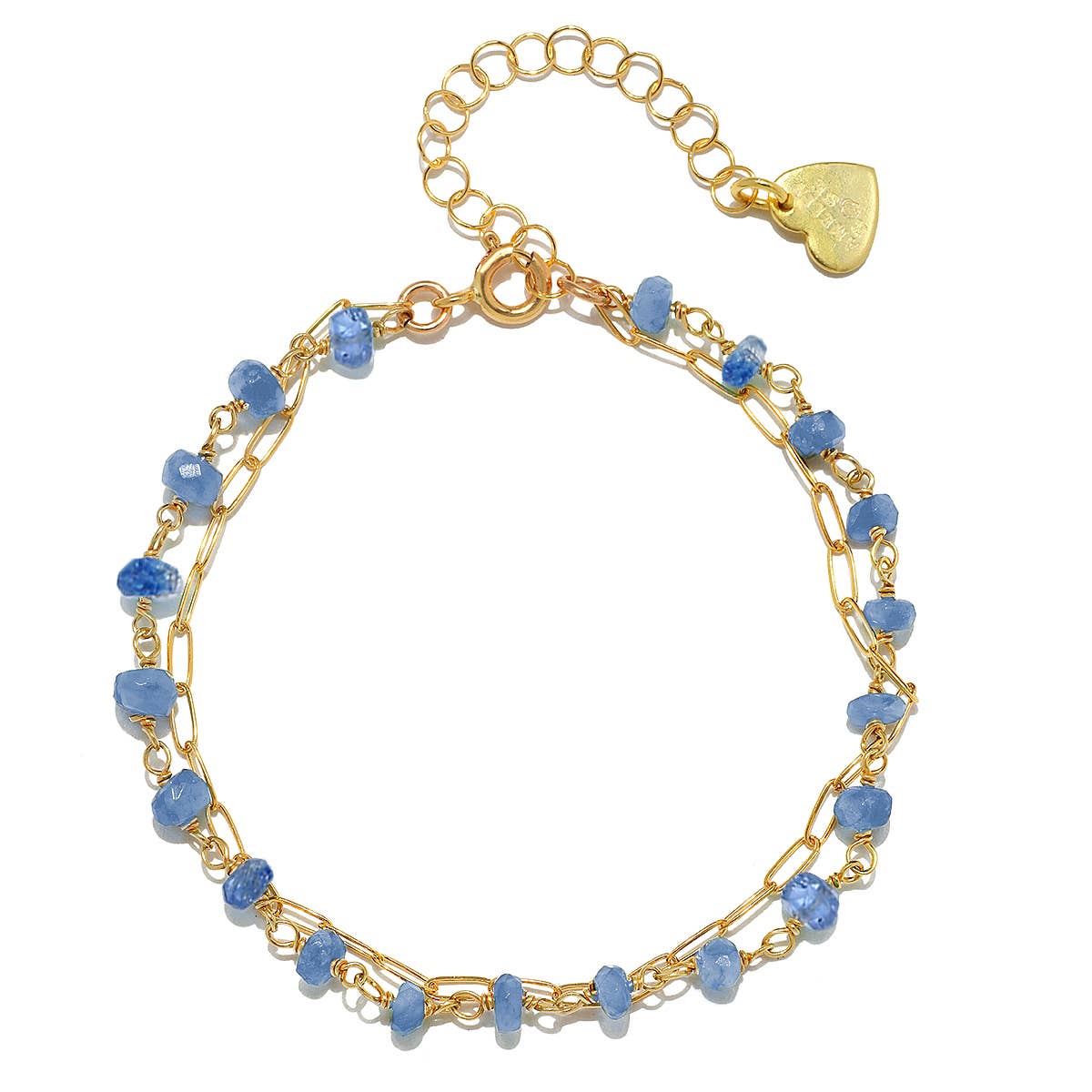 Kyanite Paperclip Bracelet