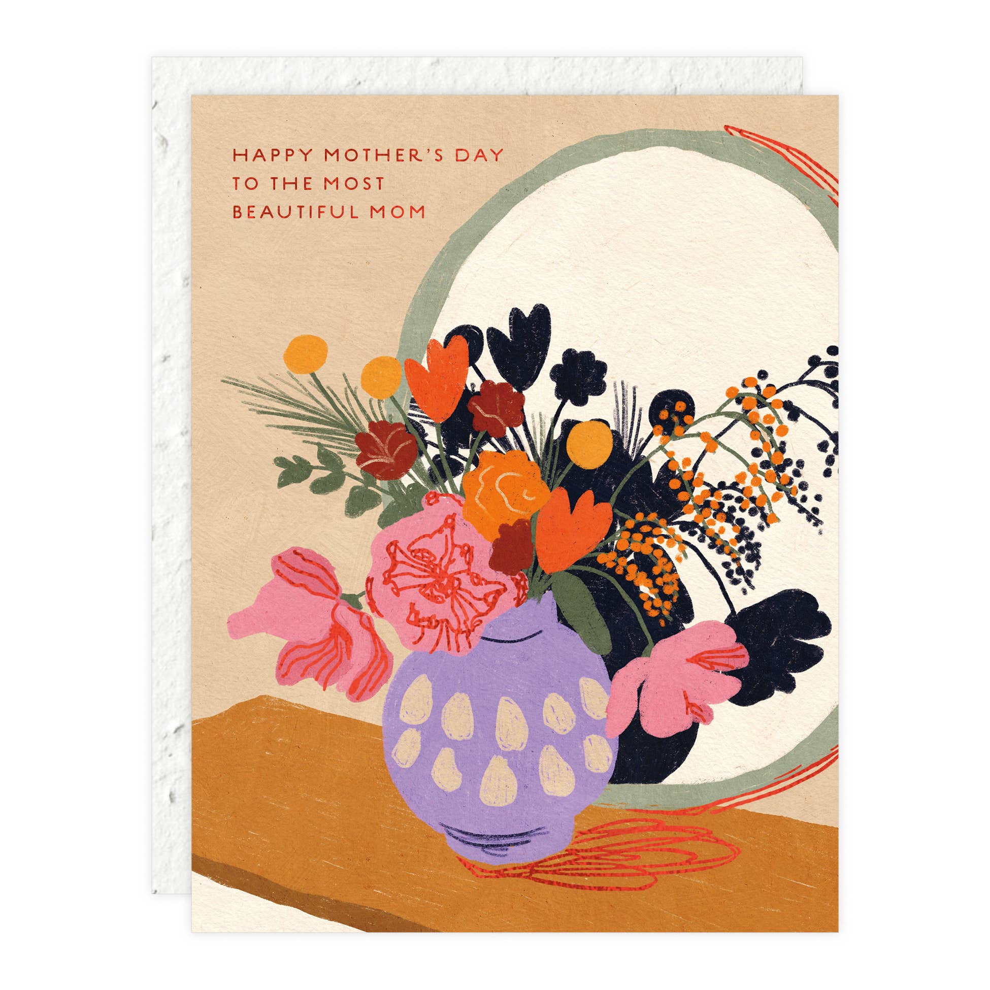 Most Beautiful Mom Greeting Card