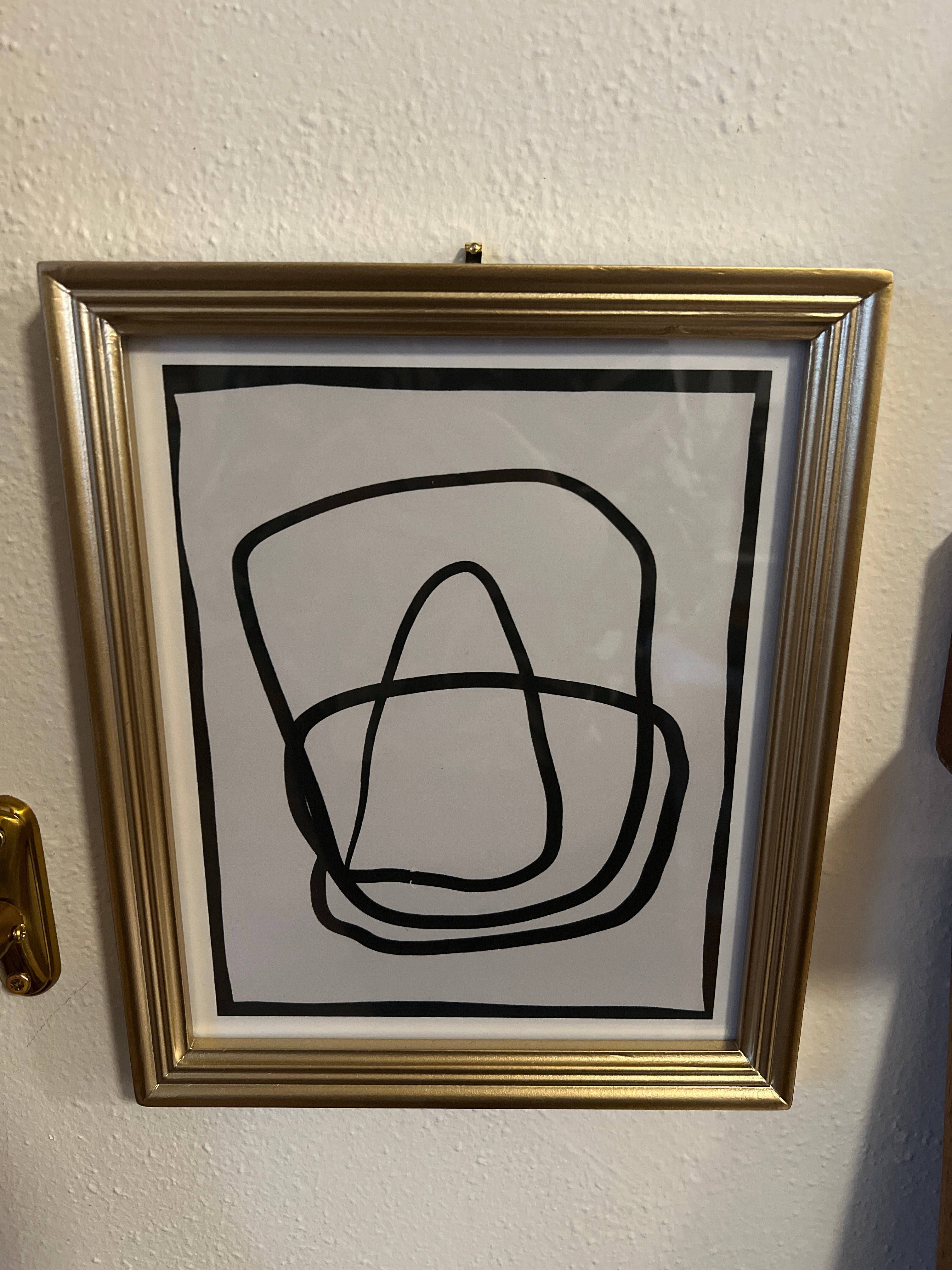 Black Lines Framed Print