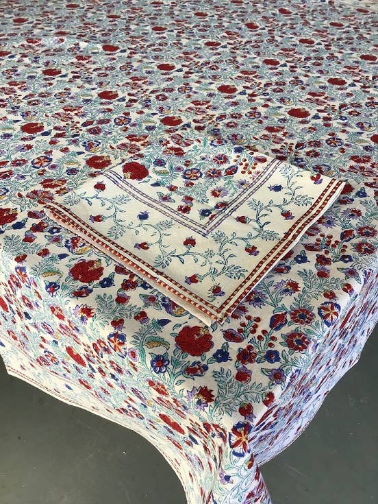 Summertime Bright Tablecloth 85" Round