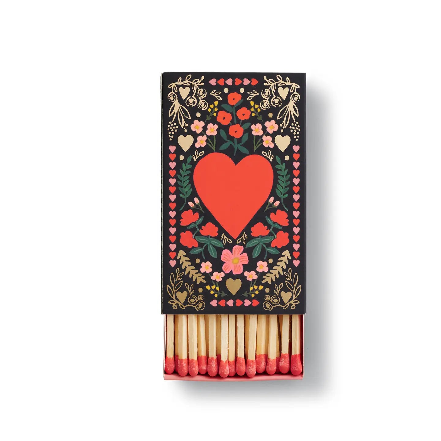 Heart Floral Safety Matches