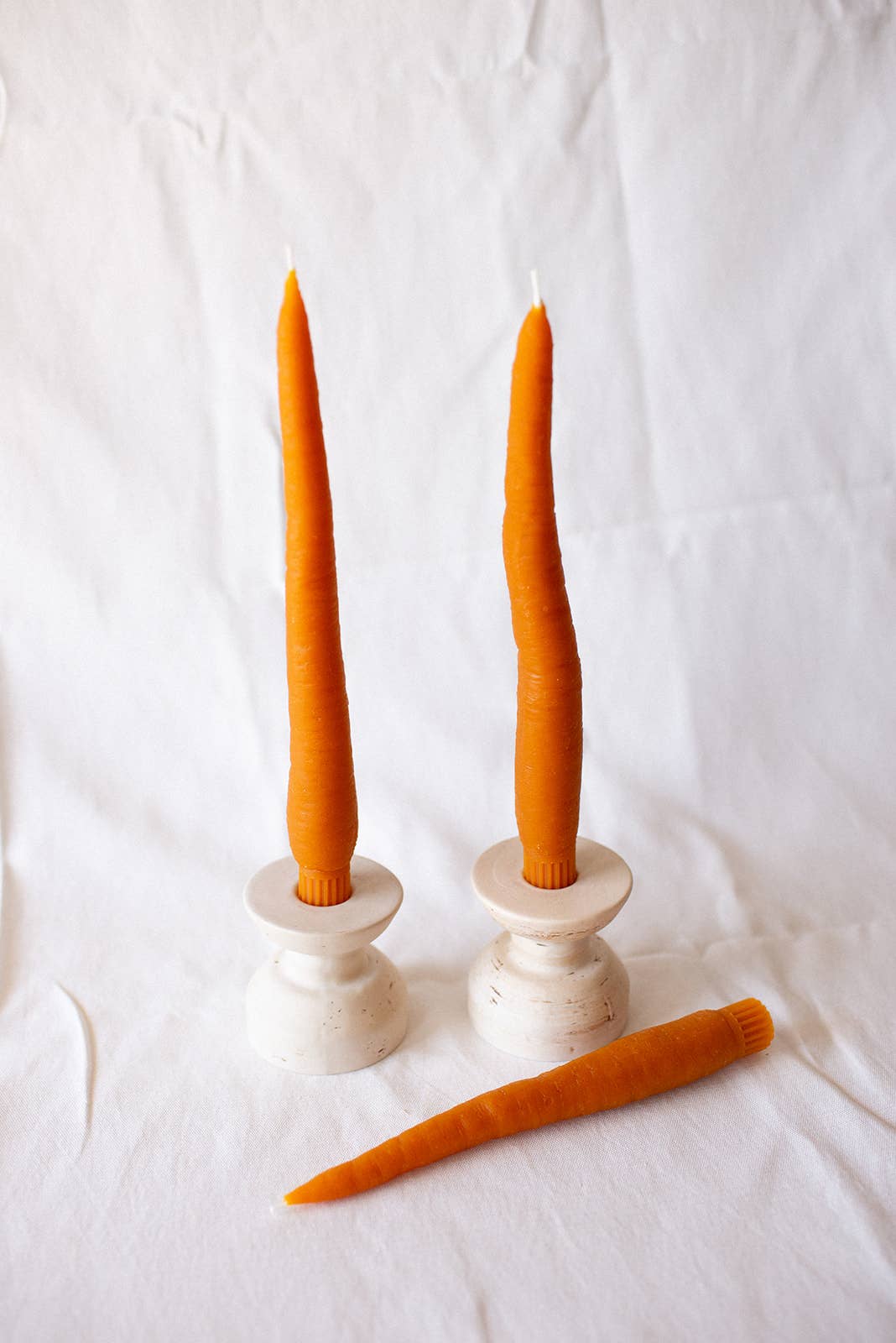 Carrot Taper Candles