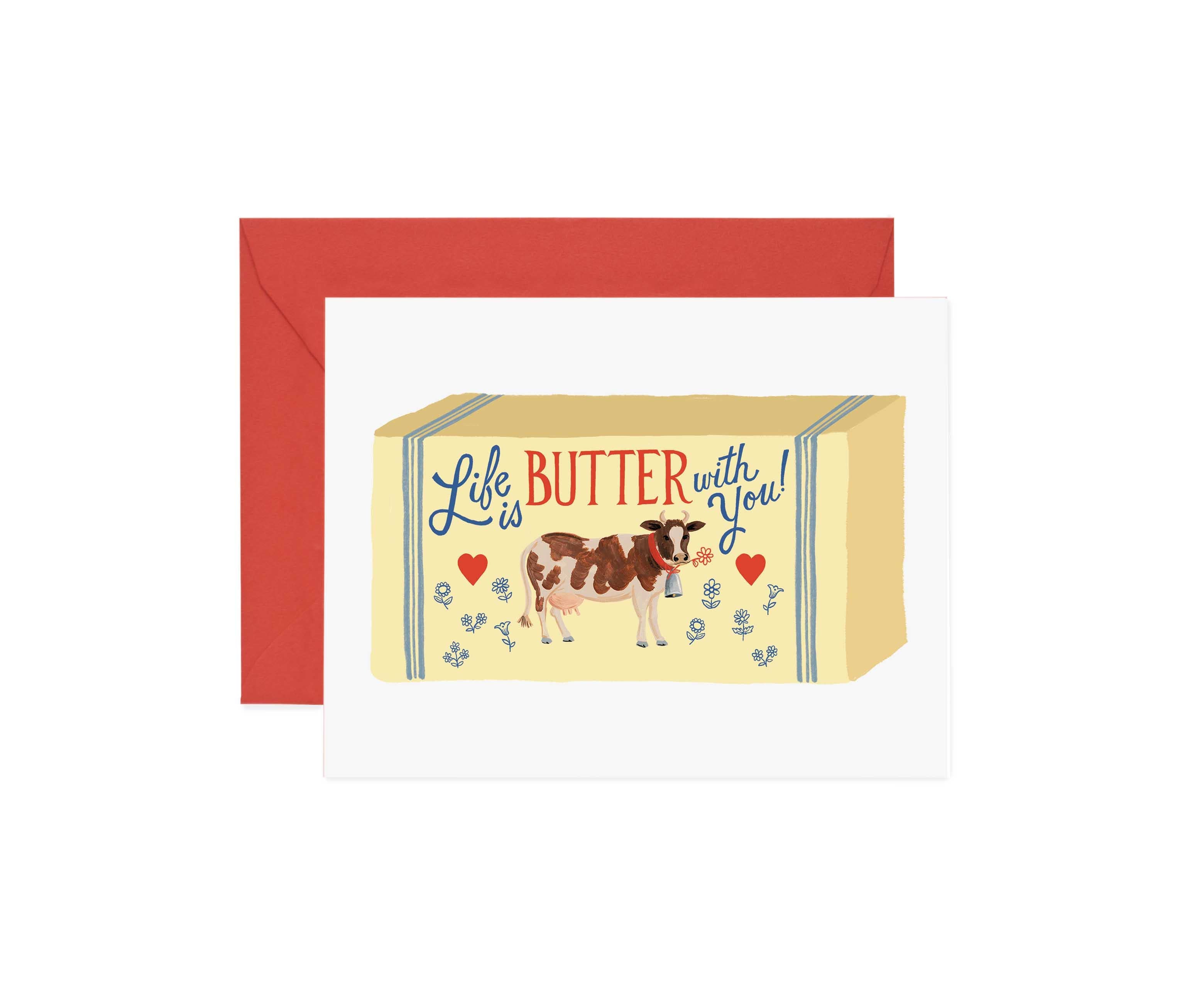 Life is Butter With You Greeting Card