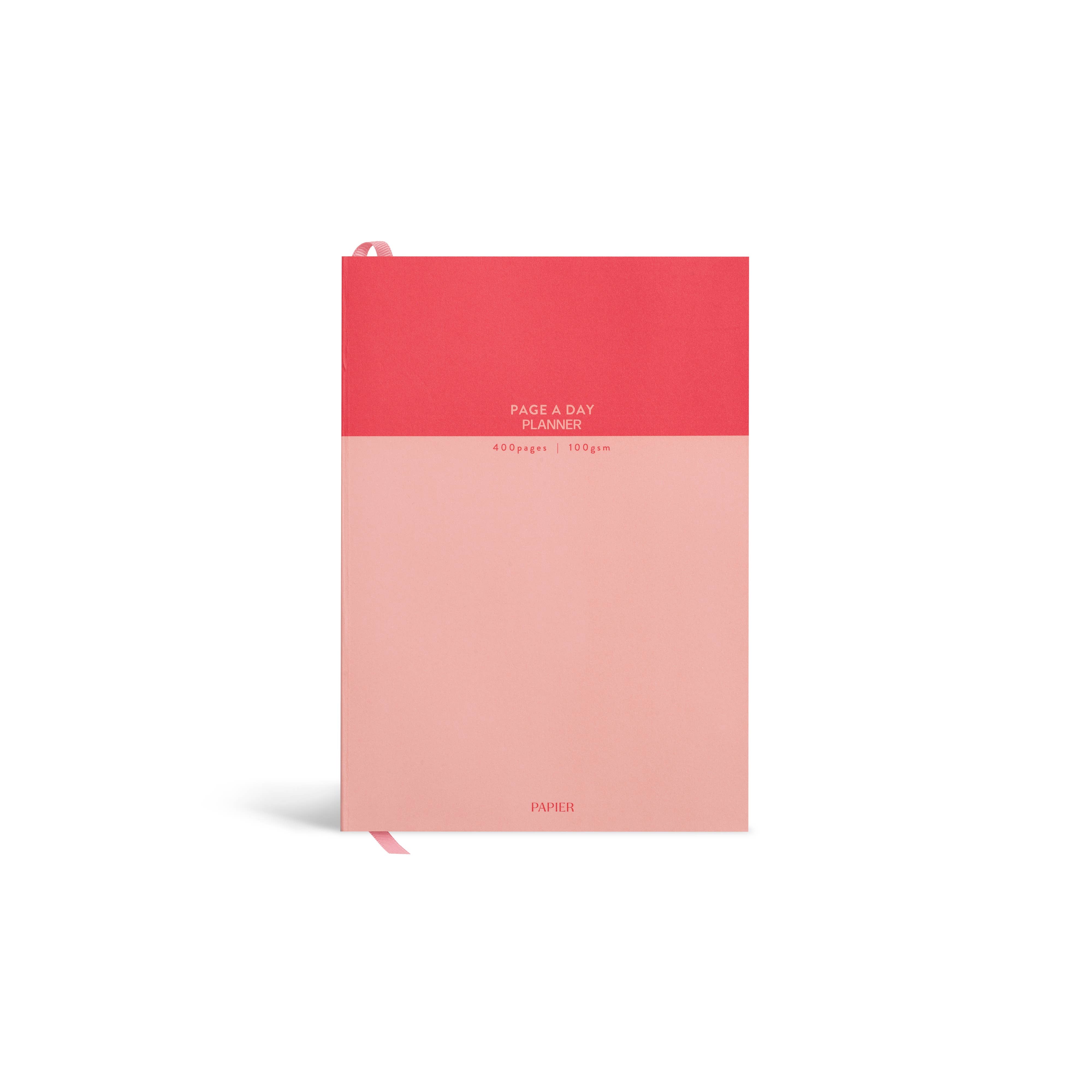 Colorblock Undated Page a Day Planner