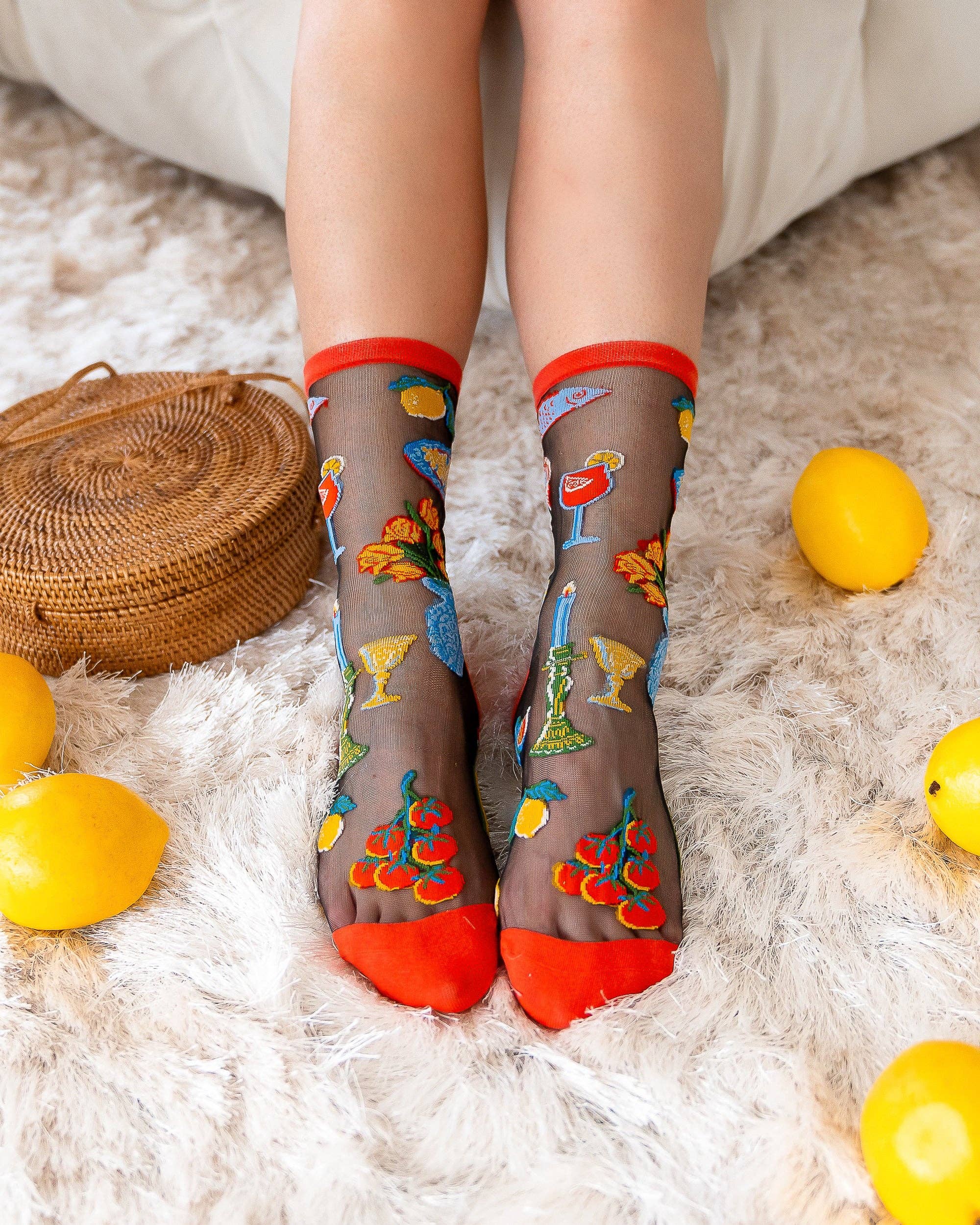 La Dolce Vita Sheer Crew Sock