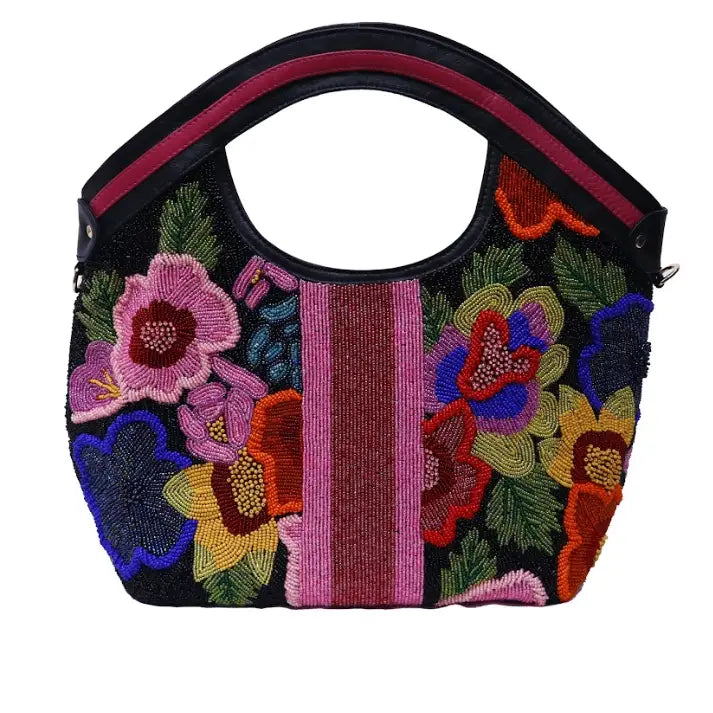 Beaded Stripe Multi Tote