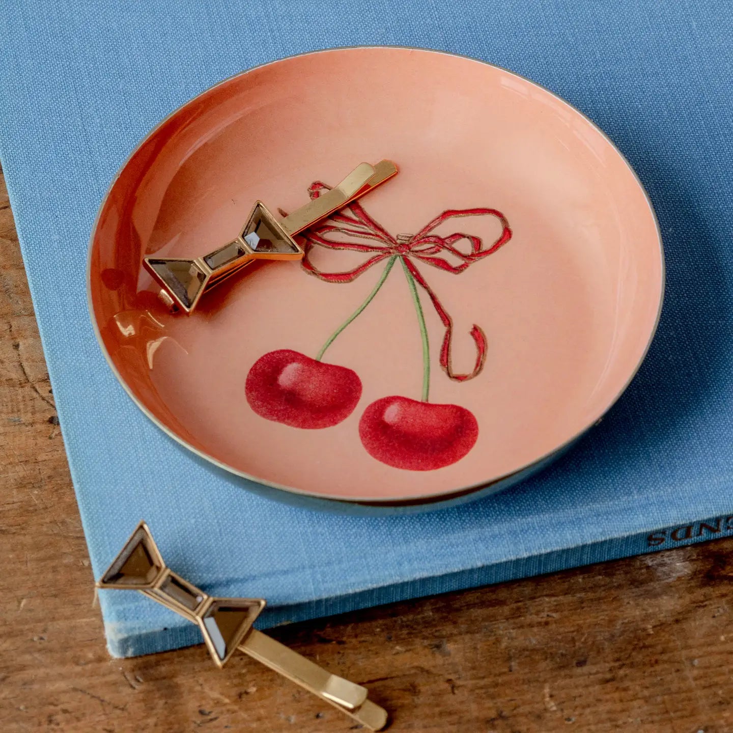 Illustrated Enamel Trinket Tray