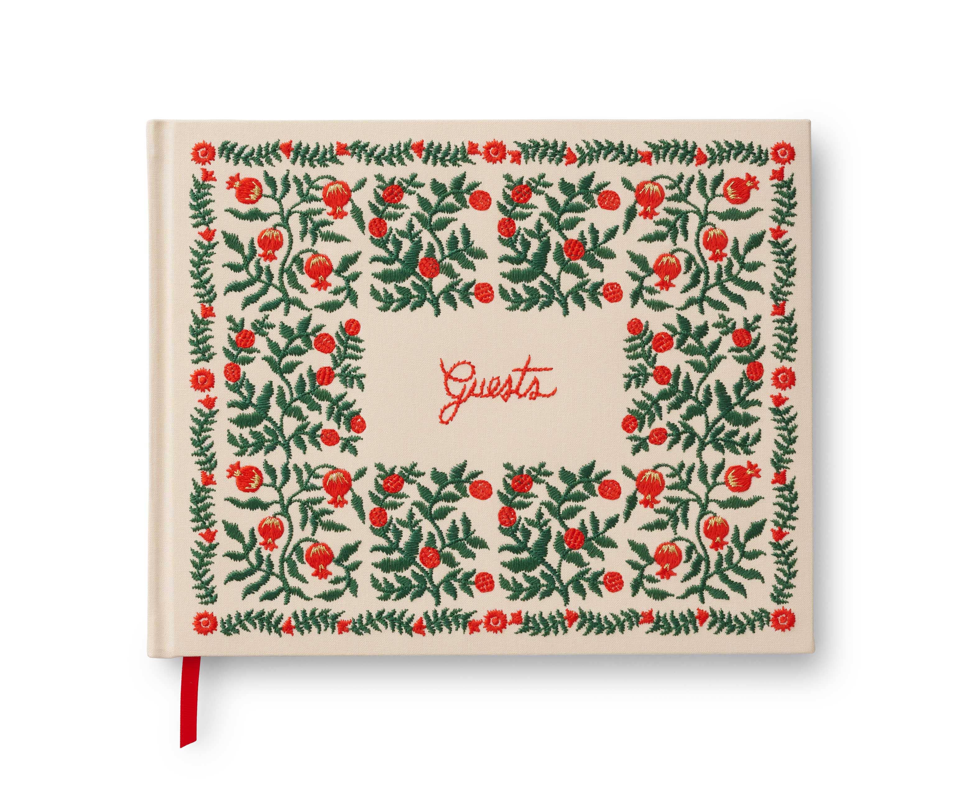 Embroidered Guest Book
