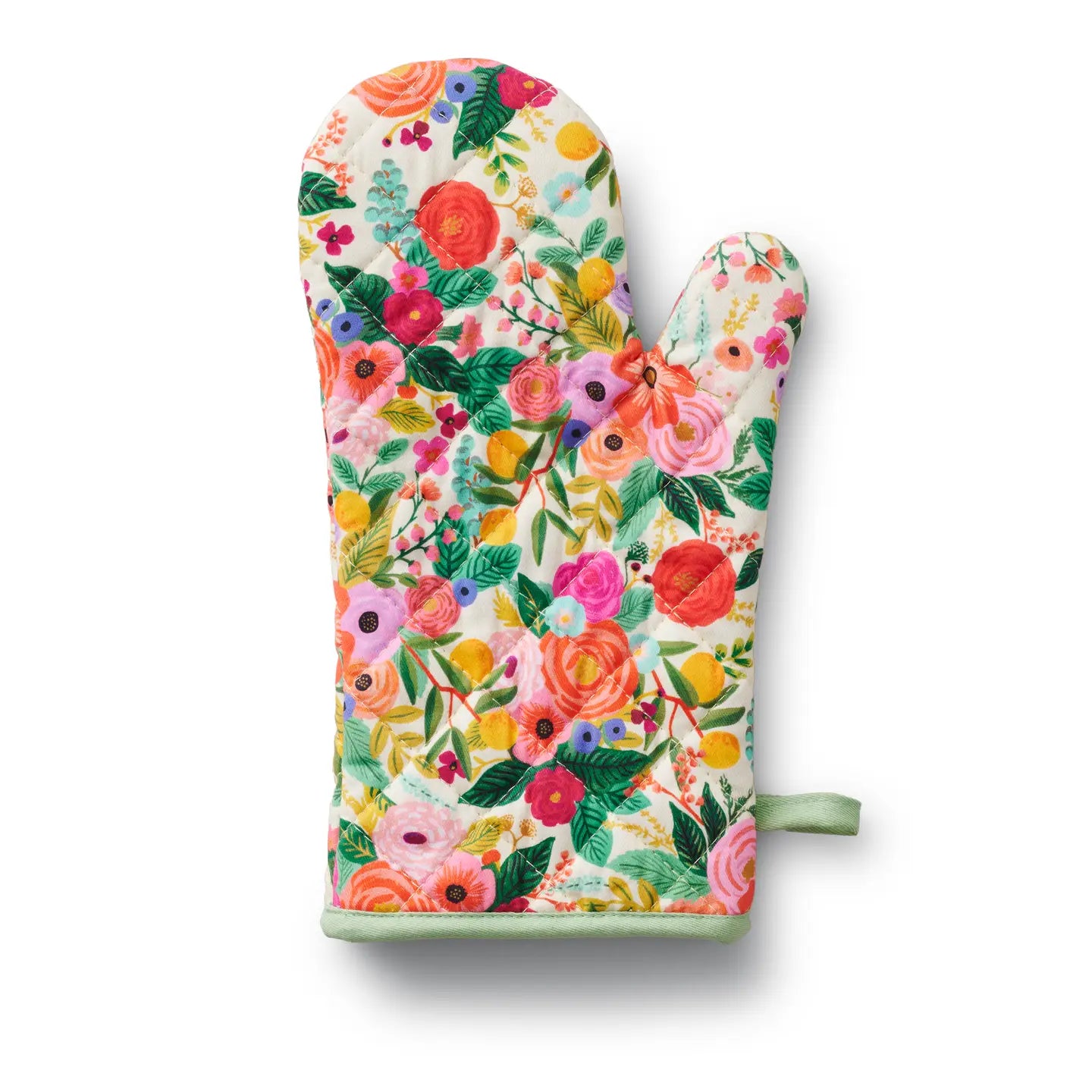 Garden Party Quilted Oven Mitt