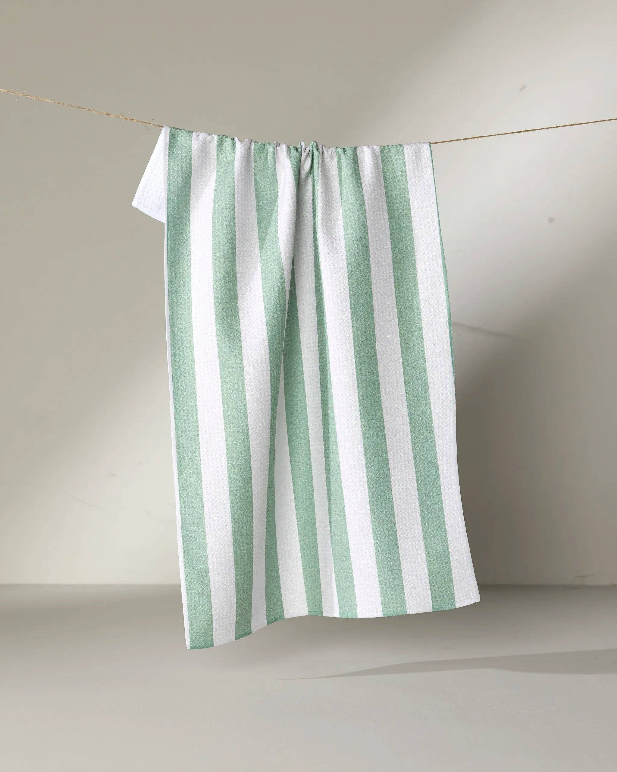 Mint Stripe Tea Towel