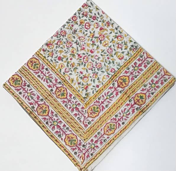 Cornwall Napkin Yellow/Pink