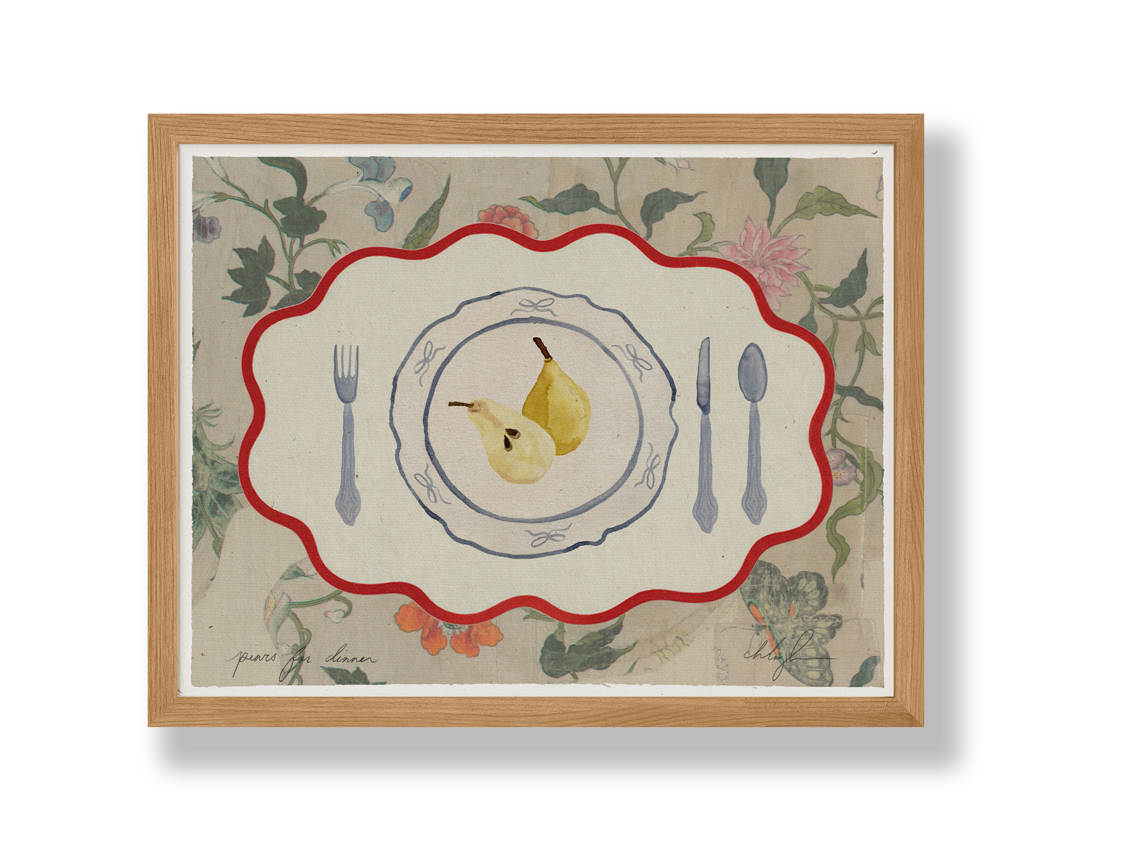 Pears For Dinner Print