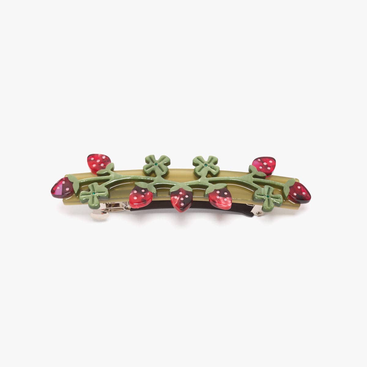 Wild Strawberry French Barrette