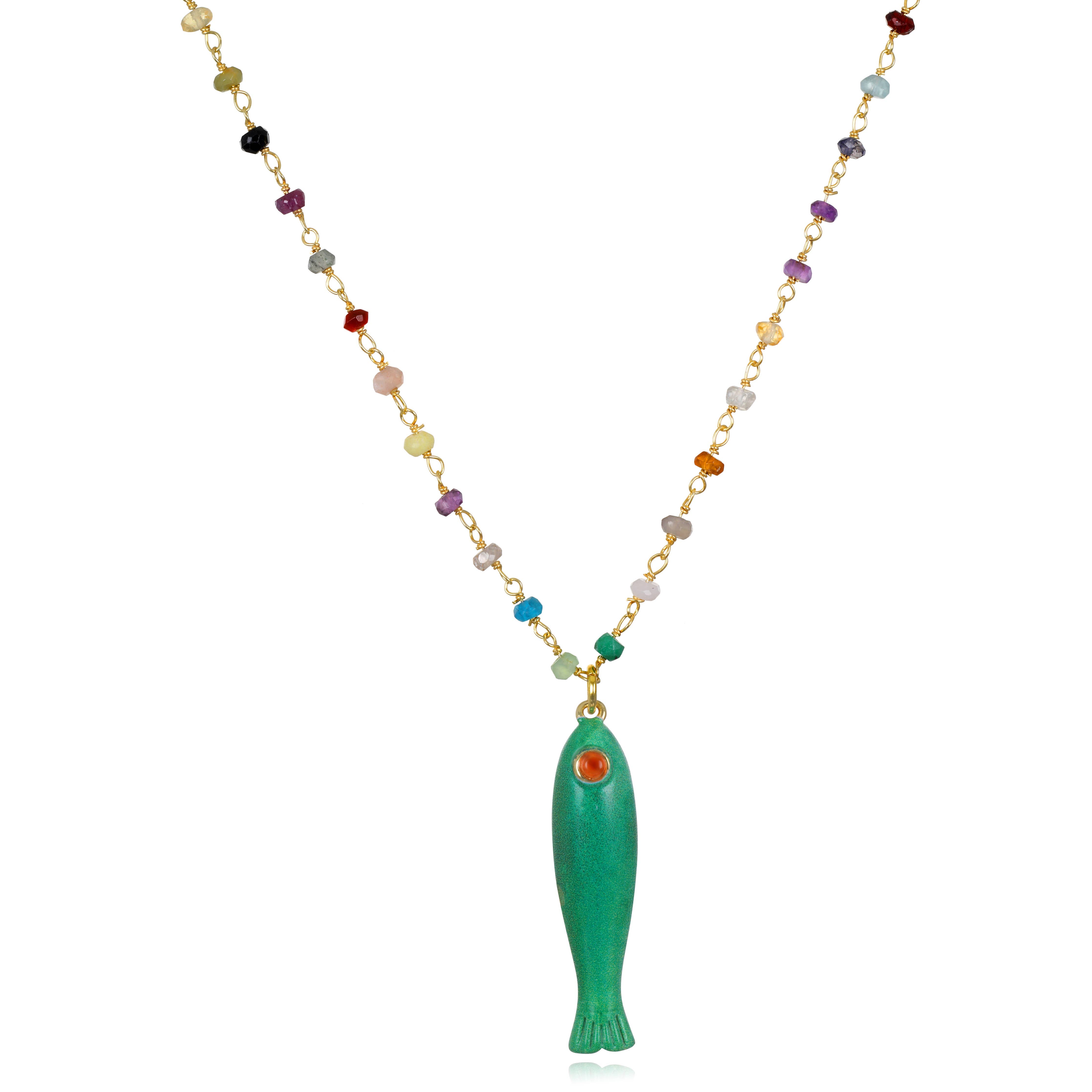 Rainbow Fish Necklace
