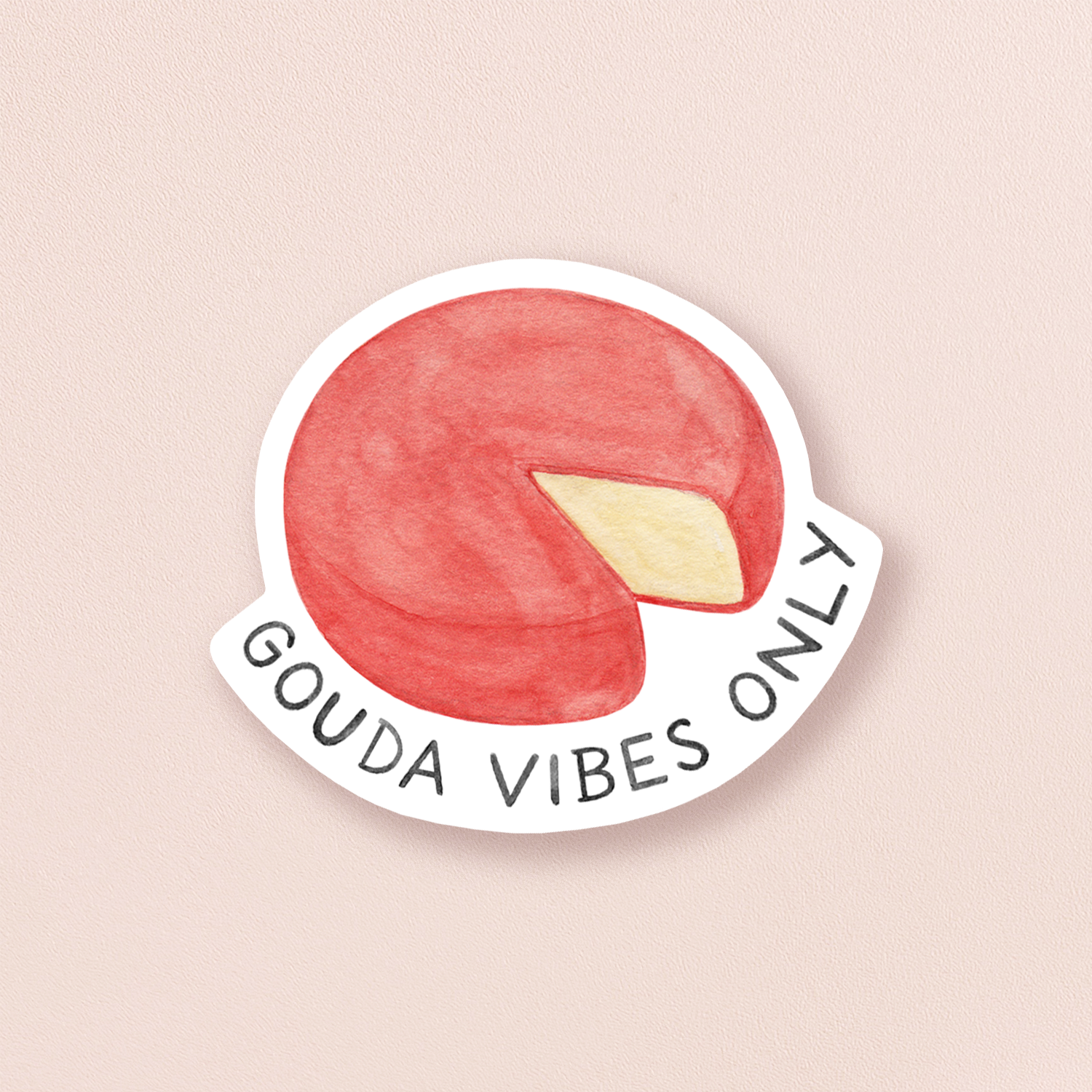 Gouda Vibes Only Sticker