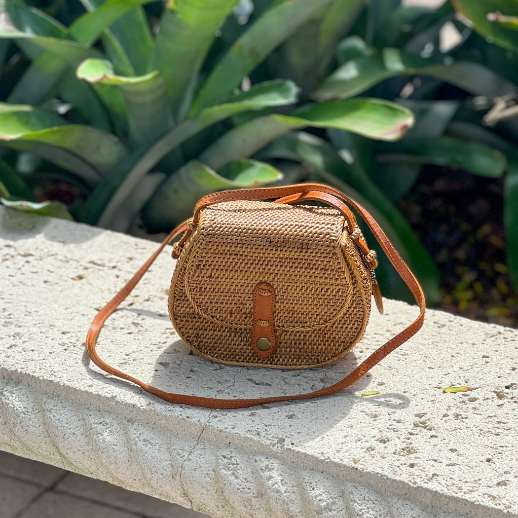 Ata Vine Saddle Bag Crossbody Bag