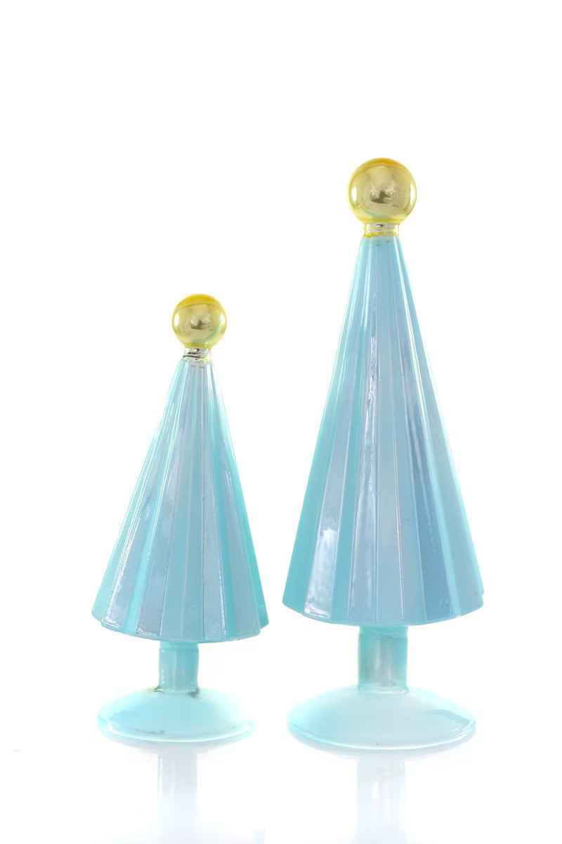 Pleated Tabletop Trees - Sky Gold