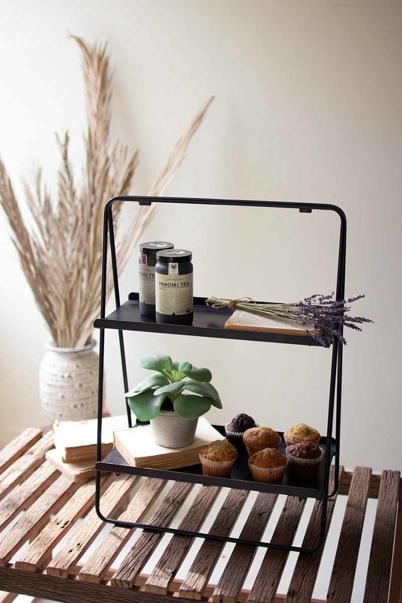 Two-Tiered Display Rack