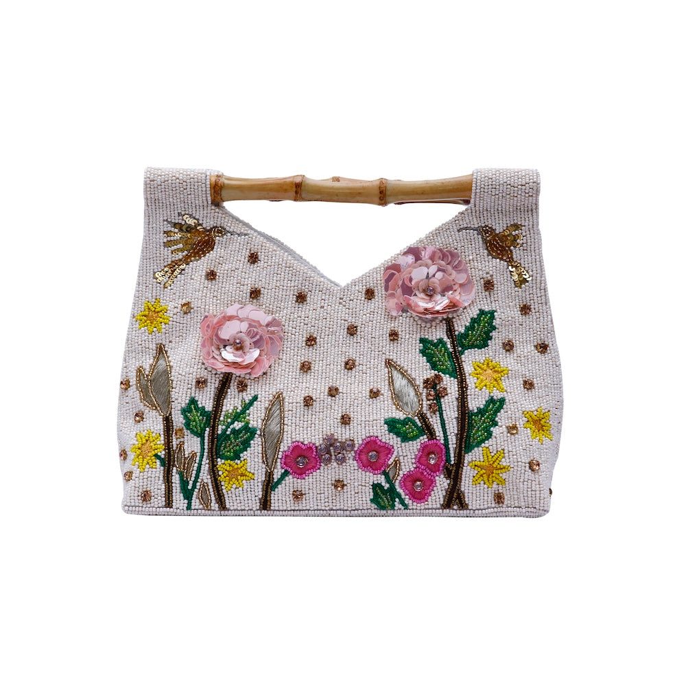 Flower Beaded Clutch