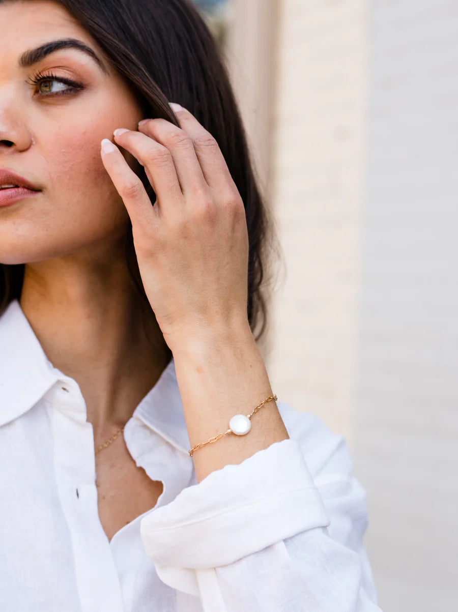 Coin Pearl Bracelet