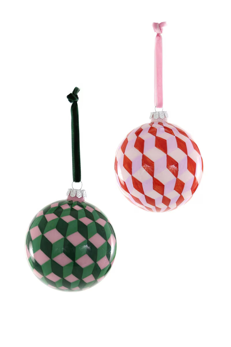Tumbling Block Bauble Ornament