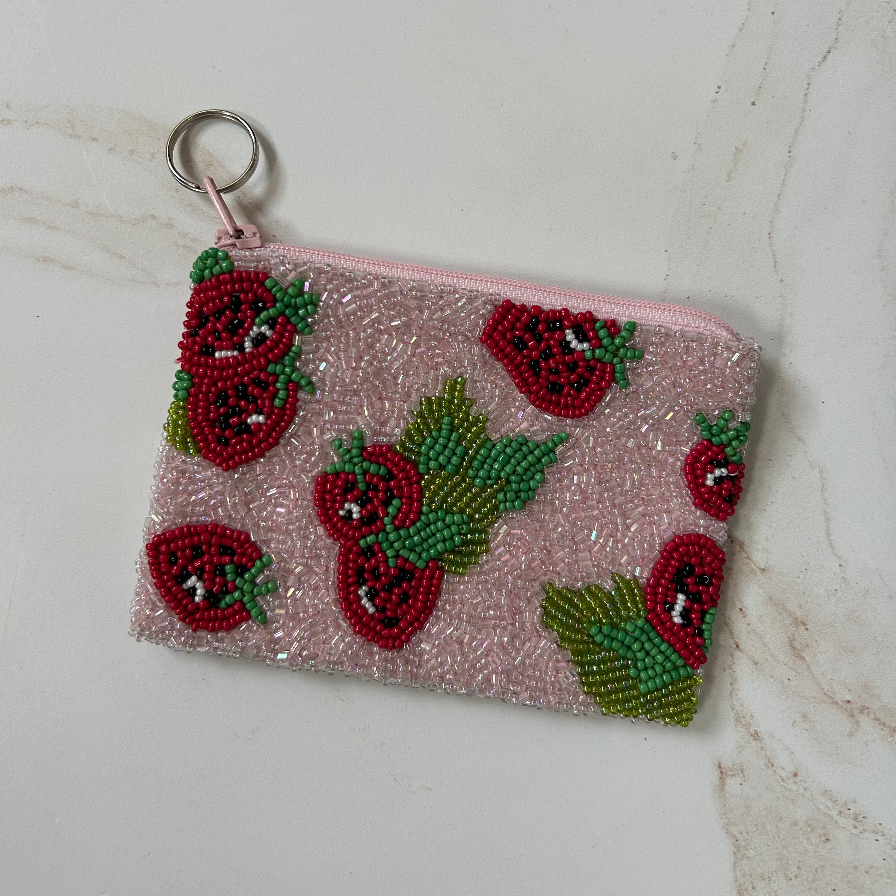 Berry Beaded Wallet