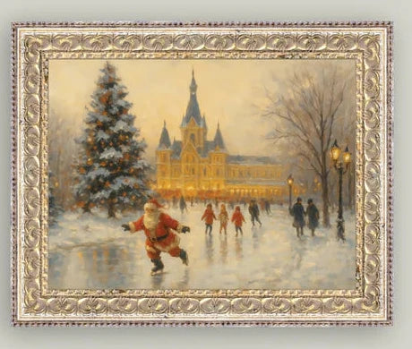 Santa on Ice - 10x8