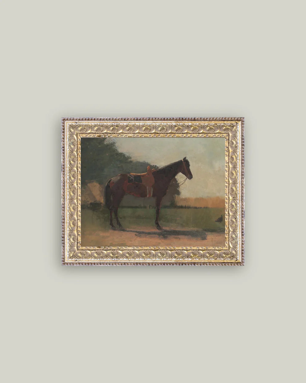 Saddled Mare Framed Art