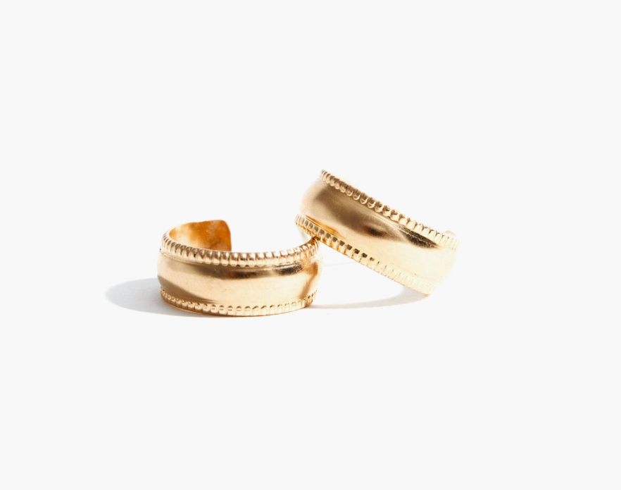 Chunky Column Hoop Earrings