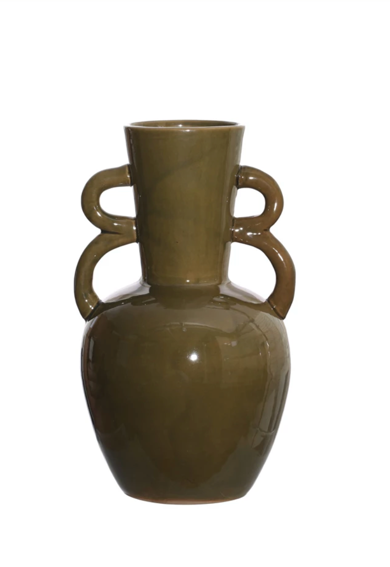 Olive Green Vase