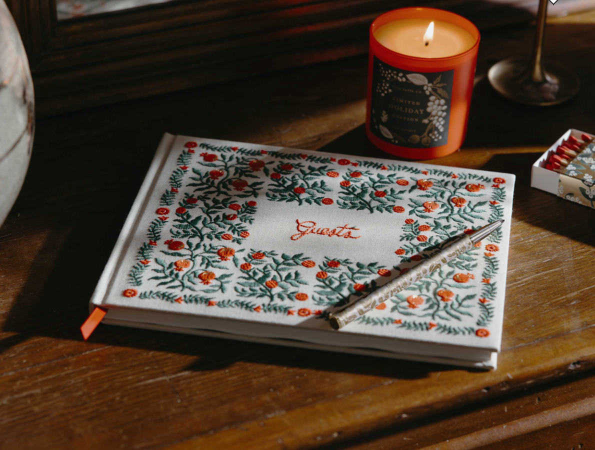 Embroidered Guest Book