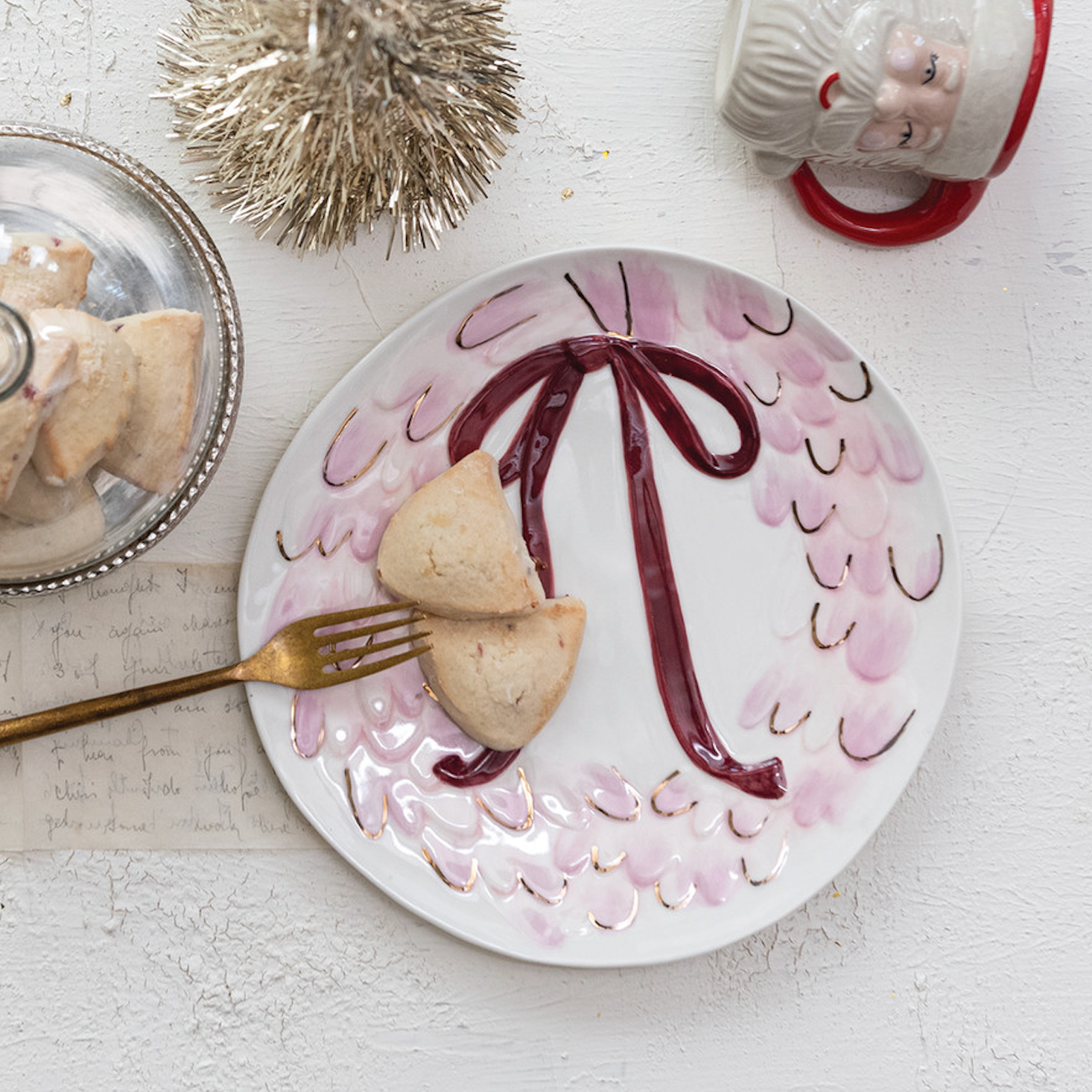 Stoneware Wreath Platter