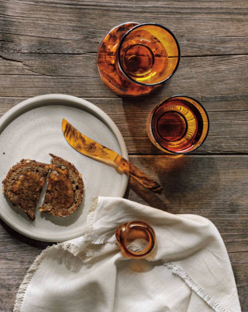 Tortoise Resin Napkin Ring