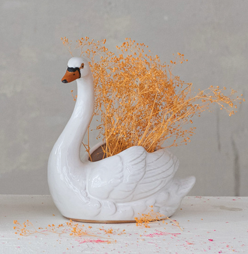 Swan Planter