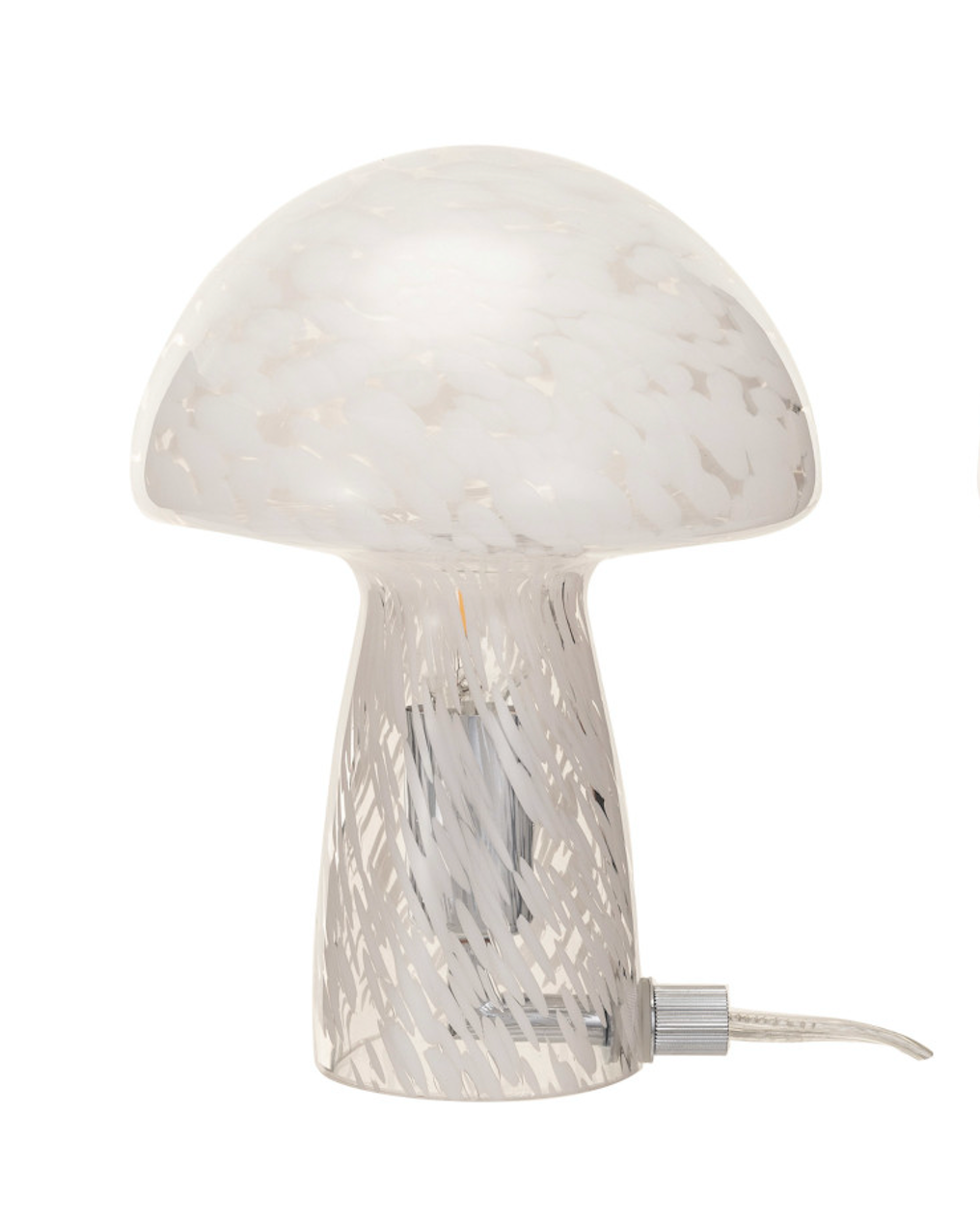 Confetti Glass Mushroom Lamp