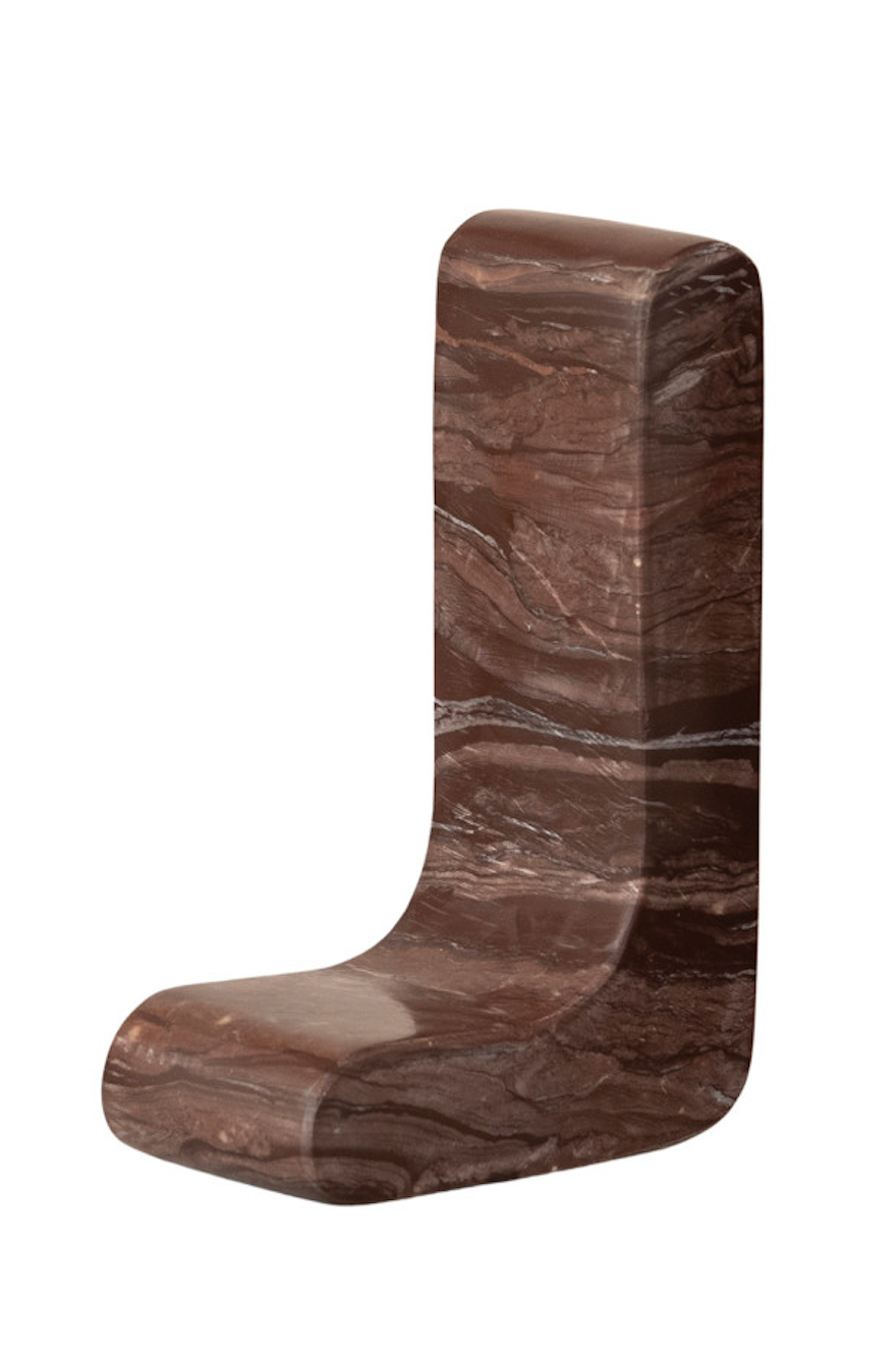 Cocoa Marble Bookend