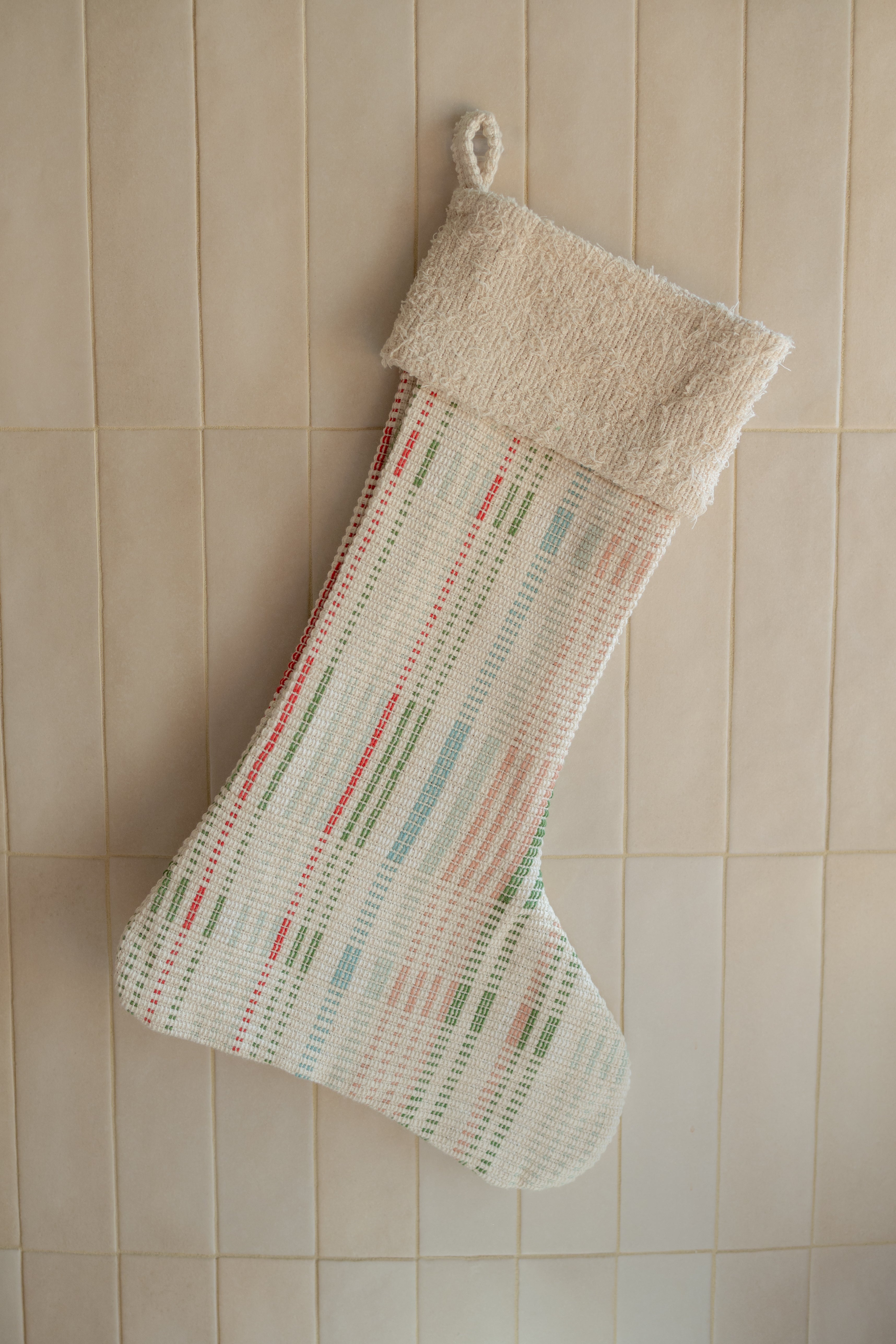 Plaid Sherpa Stocking
