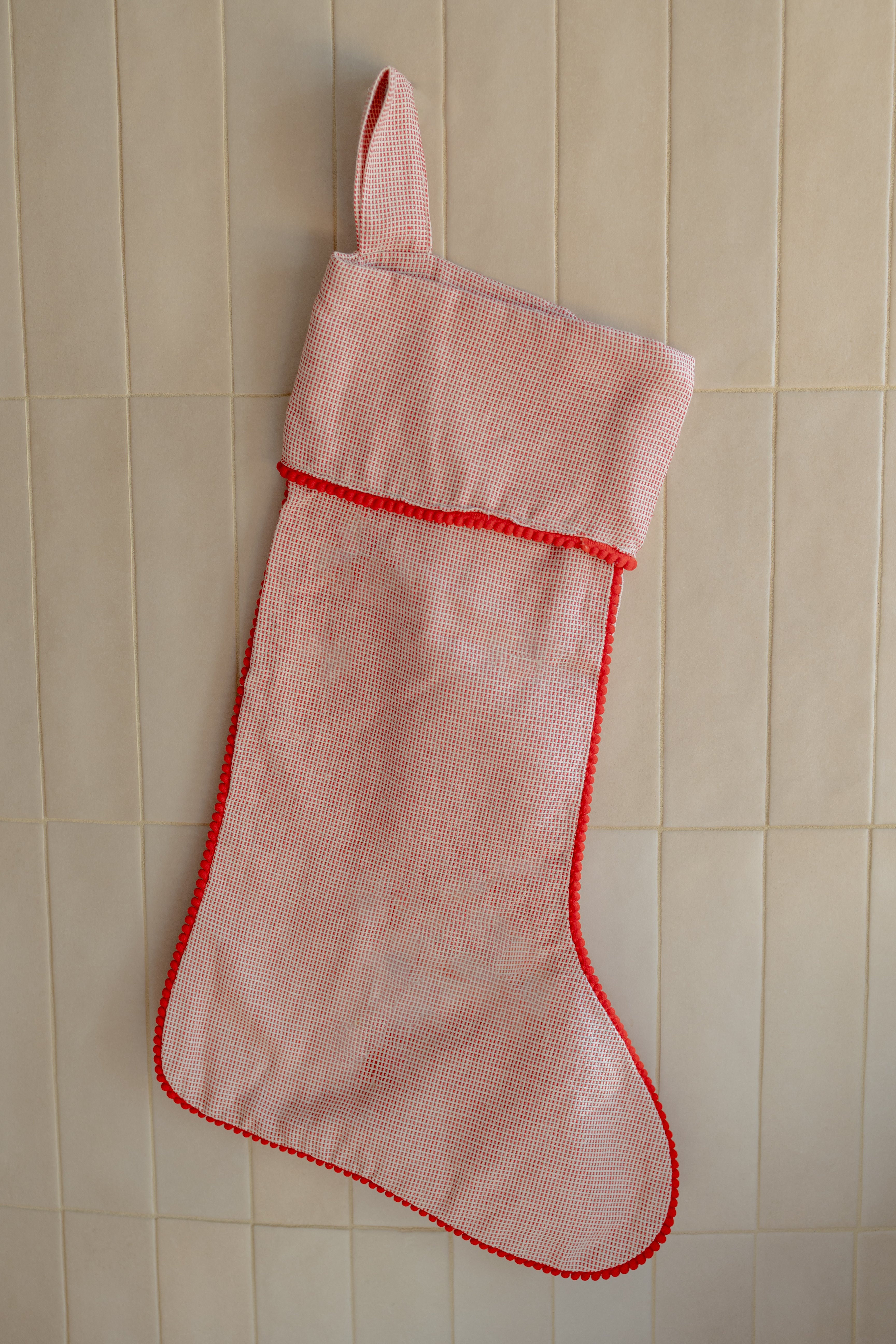 Cotton Pom Pom Stocking