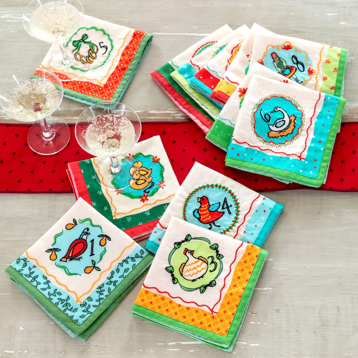 12 Days of Christmas Cocktail Napkins