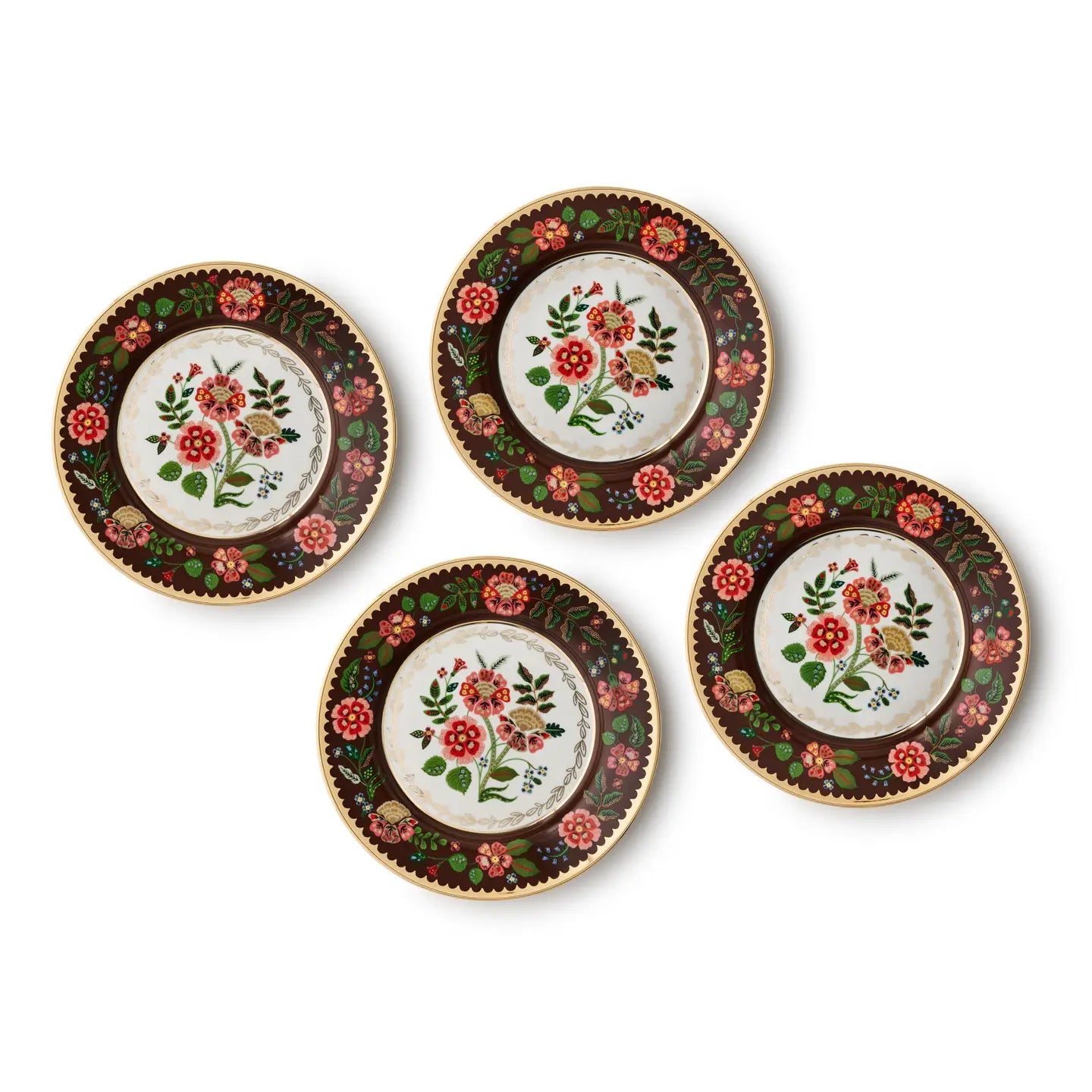 Floral Porcelain Dessert Plate