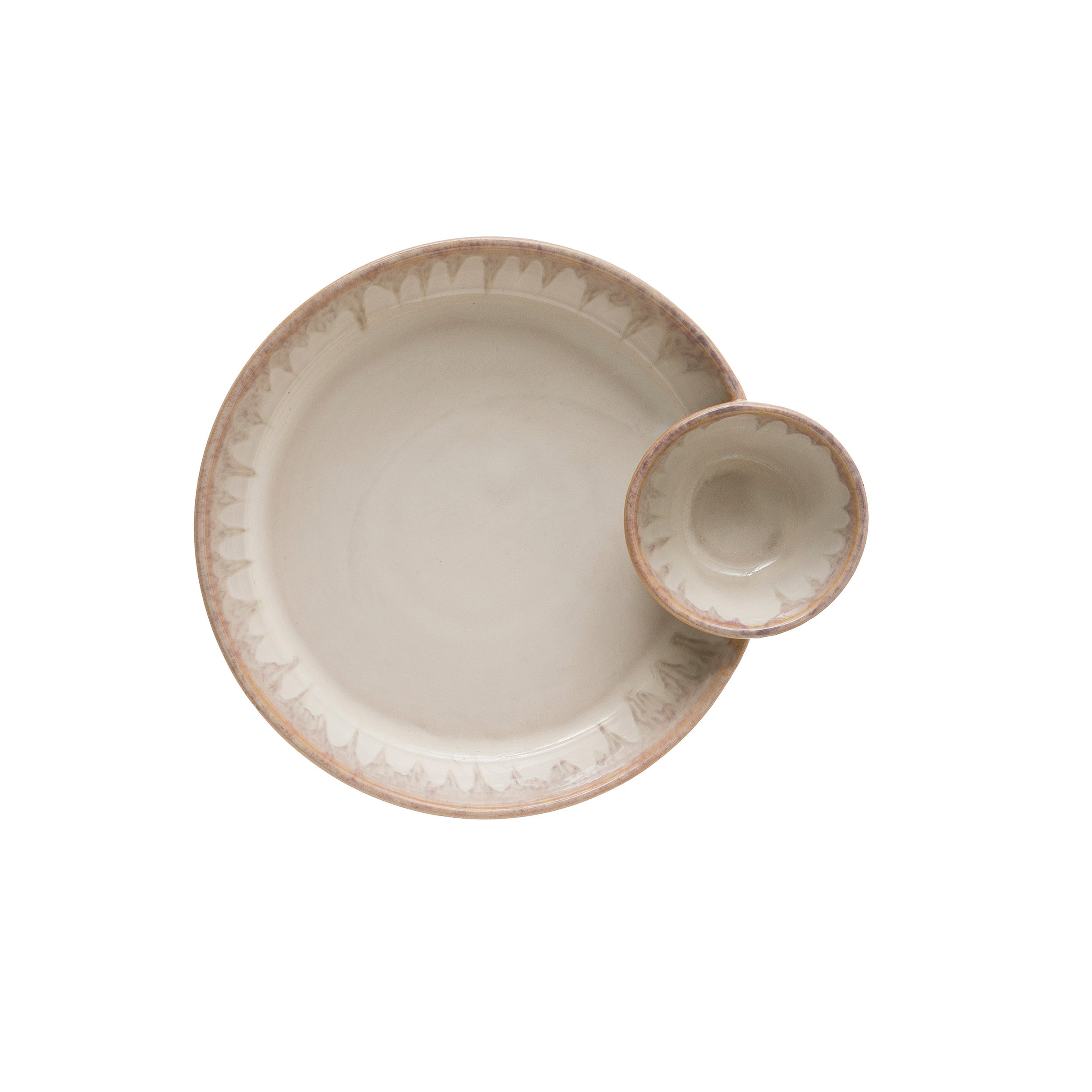 Cream Chip and Dip Server
