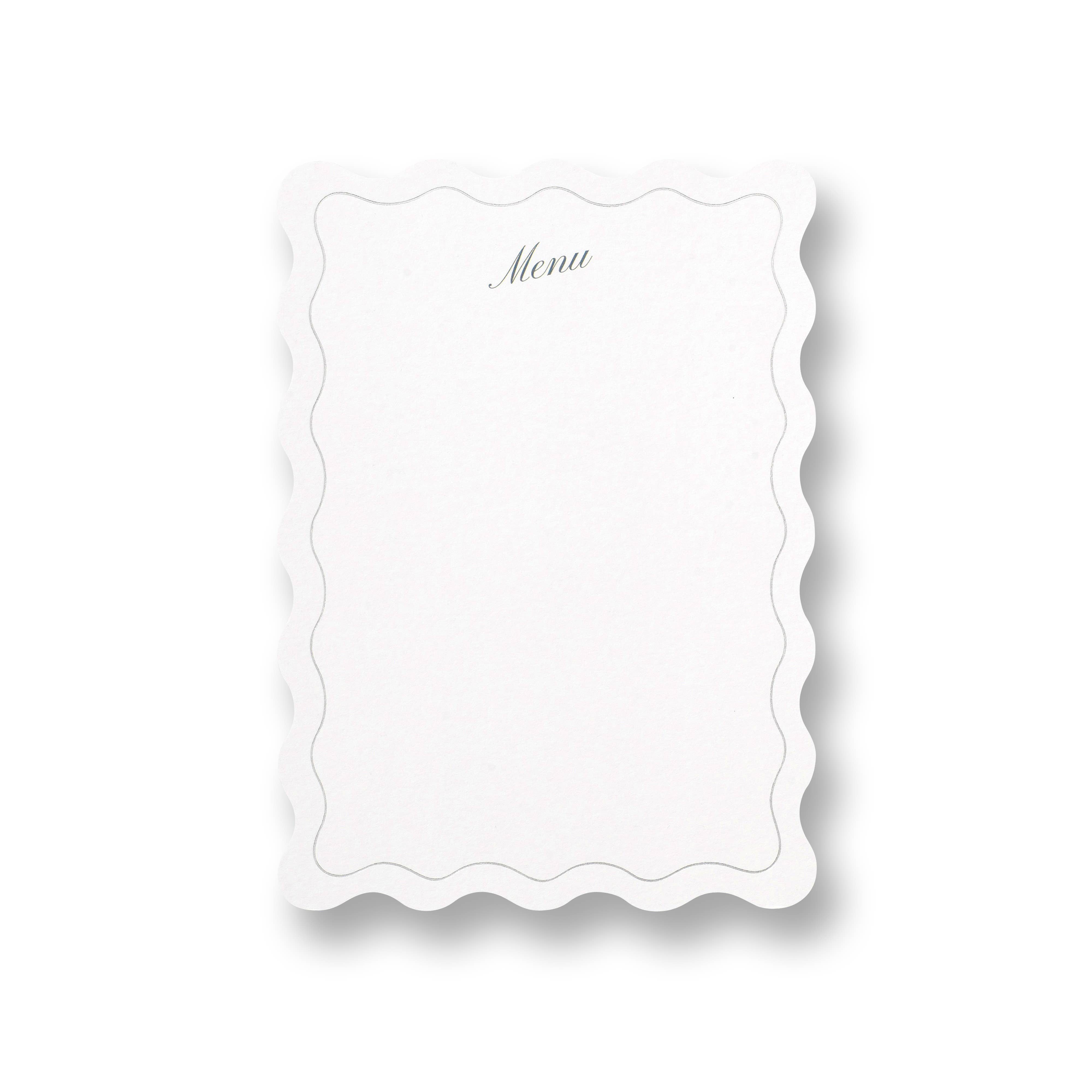 Fruits & Coupes Menu Cards