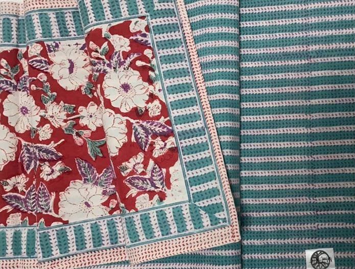 Camelia Red Table Runner