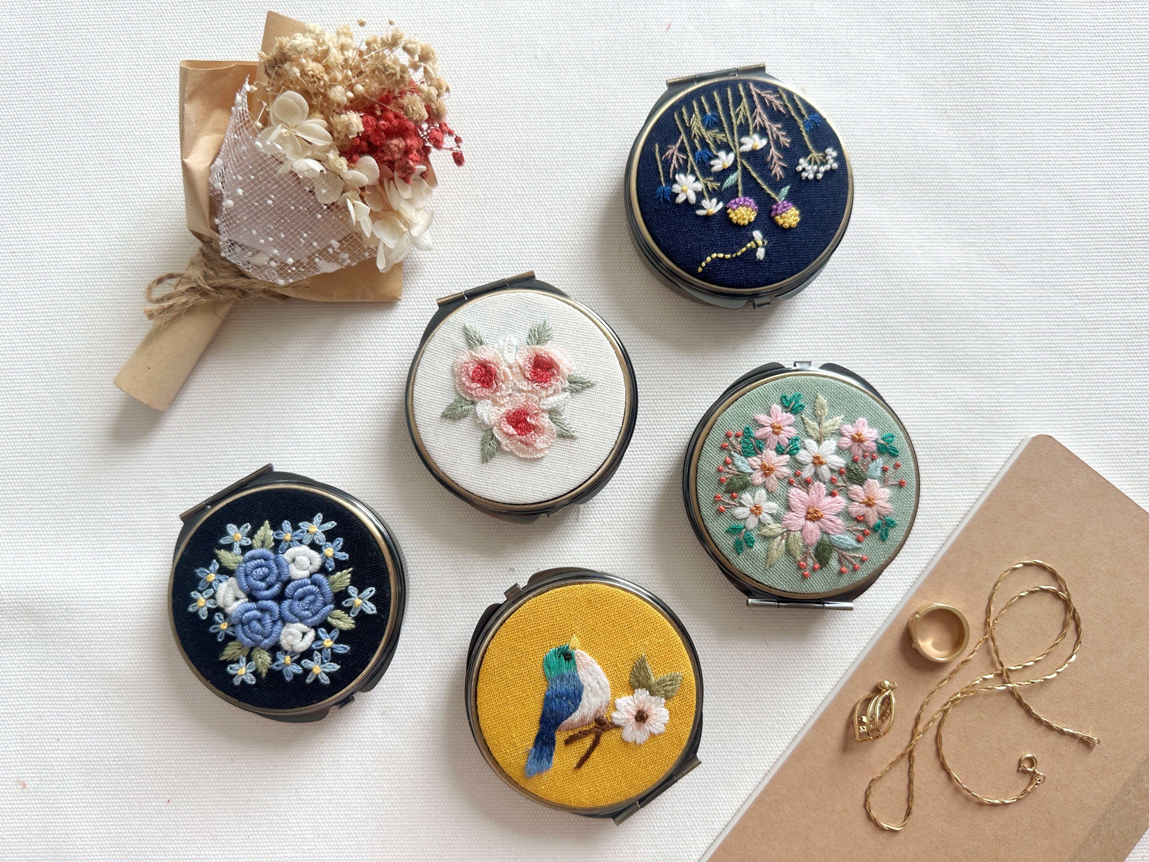 Embroidered Jewelry Box