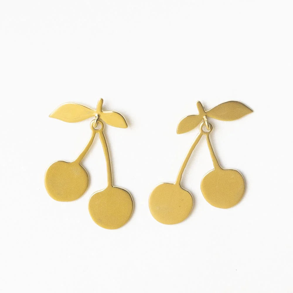 Cheri Brass Earrings