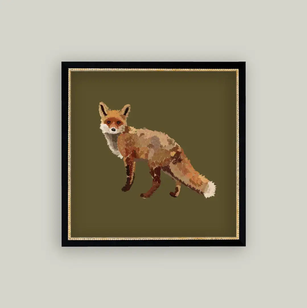Fox Closeup Framed Art
