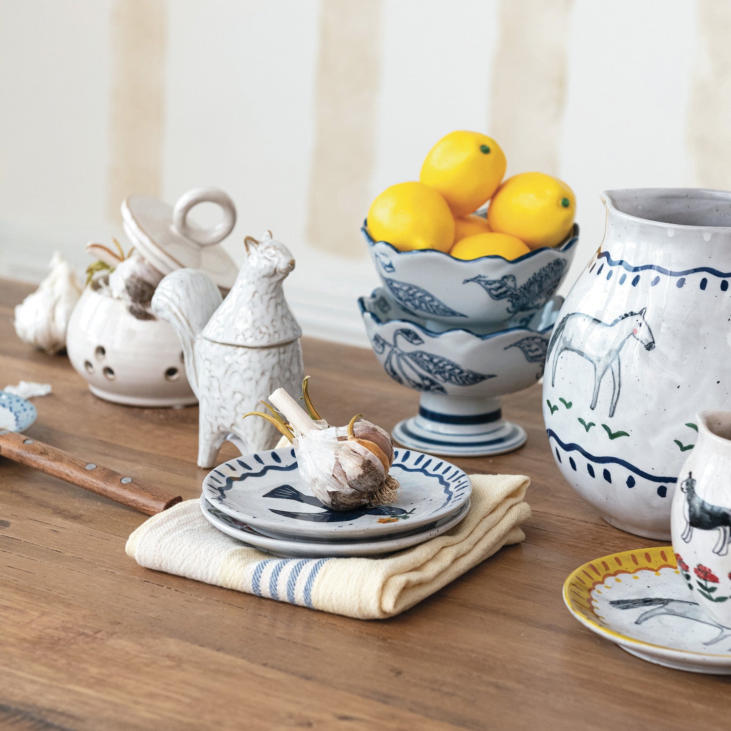 Hand-Painted Animal Plate