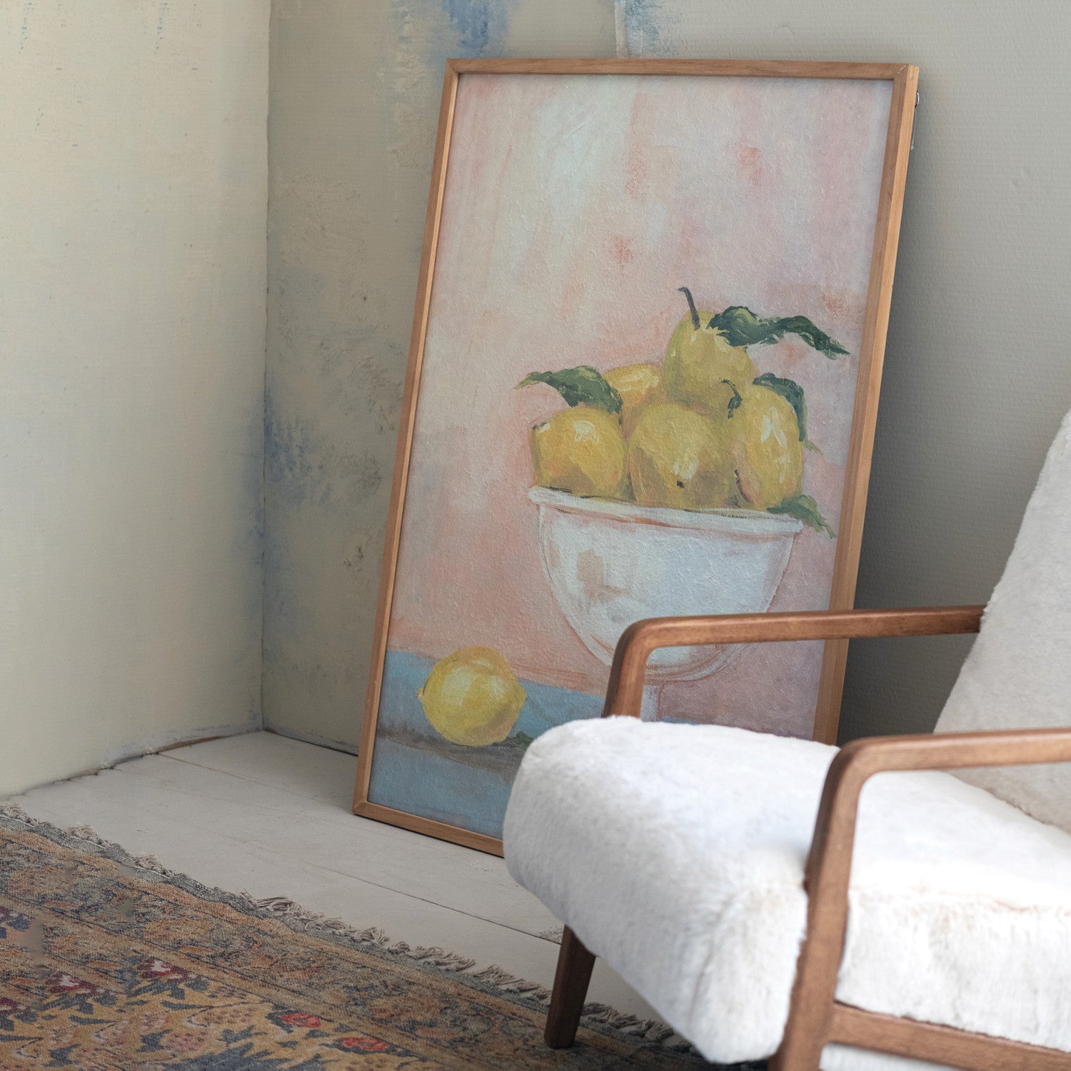 Framed Lemons in a Bowl