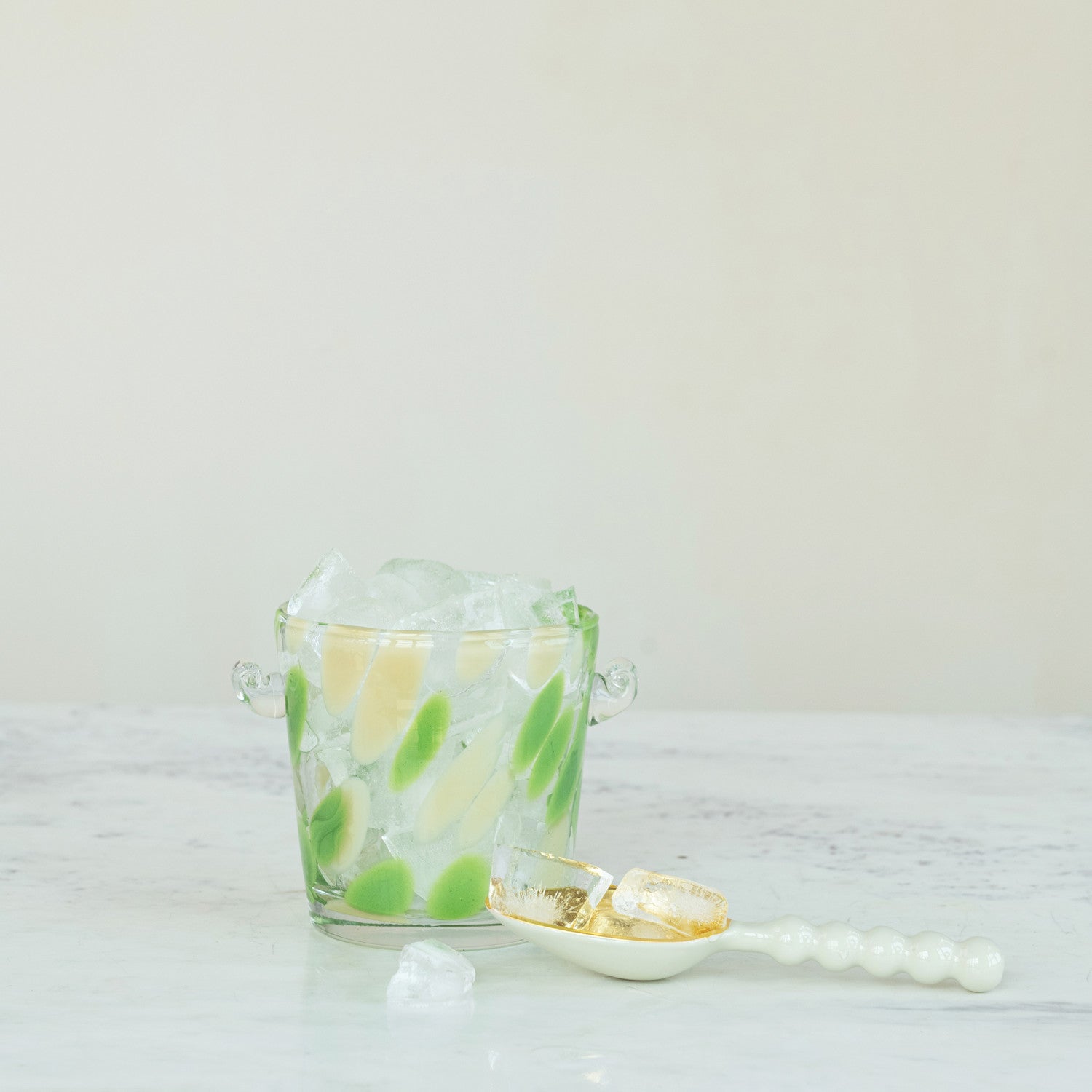 Confetti Glass Ice Bucket
