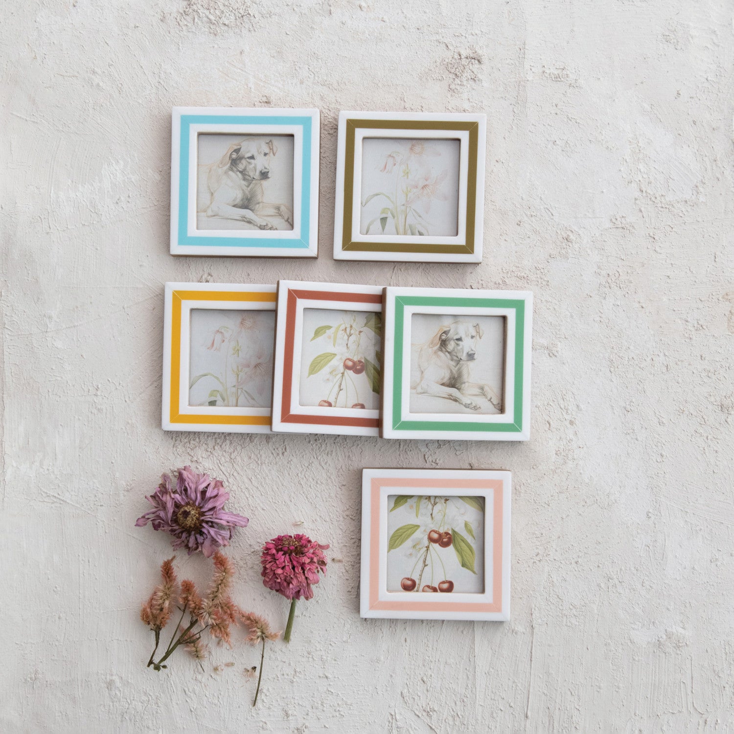 Striped Photo Frame Magnet